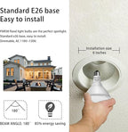 Par38 led Flood Lights Outdoor Light Bulb,Dimmable 1800LM,20W Replace up to 200W,Outdoor Flood Light Bulbs for Backyard,Garage,Porch,Garden,2 Pack 5000K Daylight