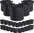 GROWTNT 1 Gallon Grow Bags 24 Pack,1 Gallon Fabric Pots,Garden Bags to Grow Vegetables,Planter Bag for Vegetables,Garden Pots with Two Handles.