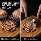 Meat Shredder Claws for Chicken & Pulled Pork Heavy Duty Meat Claws with Non-Slip Handle, BBQ Shredding Tool for Smoker, Grill & Kitchen