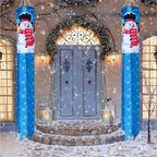 Winter Snowman Windsock 40 Inch Durable Outdoor Hanging Decoration | Merry Christmas, Happy New Year, Winter Wind Sock Flag, Yard Garden Patio Home Decor ﻿