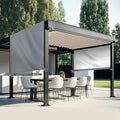 Universal Pergola Replacement Canopy Outdoor Canopy Shade Cover Waterproof Shade Top Cover for Outdoor Patio Porch Backyard(17 x 6.8 ft,Gray)