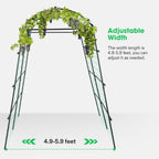 vivosun 7ft. arch trellis for climbing plants, 7 showing dimensions