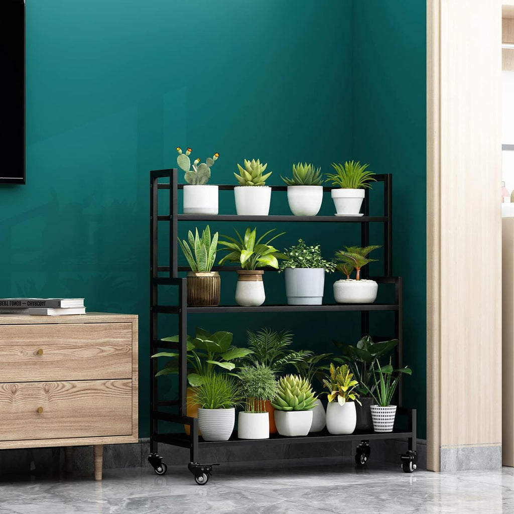 yizajia plant stand indoor outdoor tiered stands shelf showing dimensions