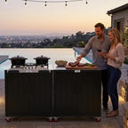 feasto modular outdoor kitchen island with 5-burner gas, view 9
