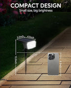HIBOITEC Solar Spot Lights Outdoor 59LED Landscape Lights Solar Powered Uplights Waterproof Adjustable Brightness Dusk to Dawn for Outside Garden Yard Trees 8 Packs Cool White