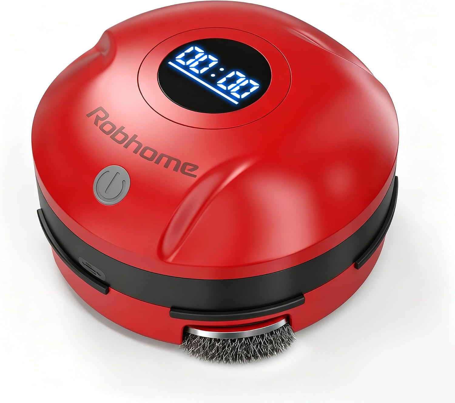 Grill Cleaning Robot, Electric Grill Brush with 4 Heads, 304 Stainless Steel Rotary Brush, Cordless Rechargeable BBQ Cleaner, 150Mins Runtime, 380 RPM, Automatic Grill Cleaner for Outdoor Grill, Red