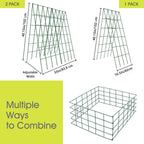 rifny cucumber trellis for raised bed, garden trellis, side view