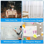 12 Pcs Shower Curtain Weights, Silicone Wrapped Heavy Duty Shower Curtain Magnets, Curtain Weights Heavy Outdoor, Prevent Curtain Liner from Blowing Around, Work for Drapery, Flag, Tablecloth(6 Pairs)