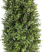 30" tall artificial boxwood topiary, 2 pcs outdoor shown in use