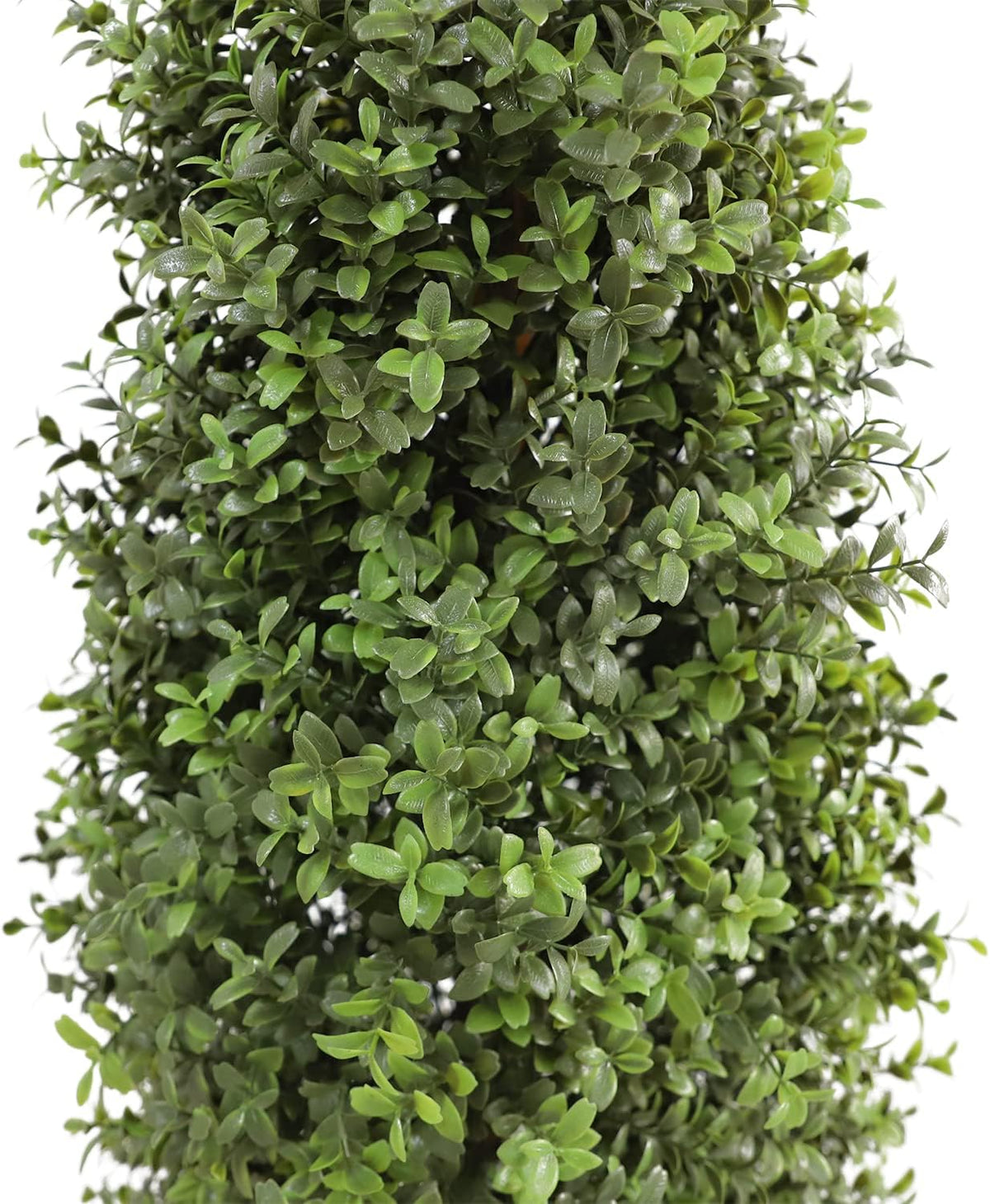30" tall artificial boxwood topiary, 2 pcs outdoor shown in use