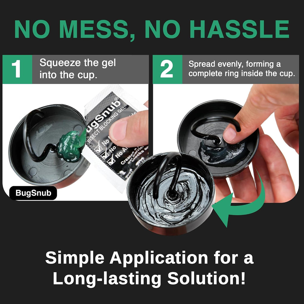 Insect Blocking Gel (12-Pack), Moat Free Goopy Barrier that Blocks Ants from Pet Food Trays, Hummingbird Feeders and More, Long Lasting Indoor and Outdoor Use