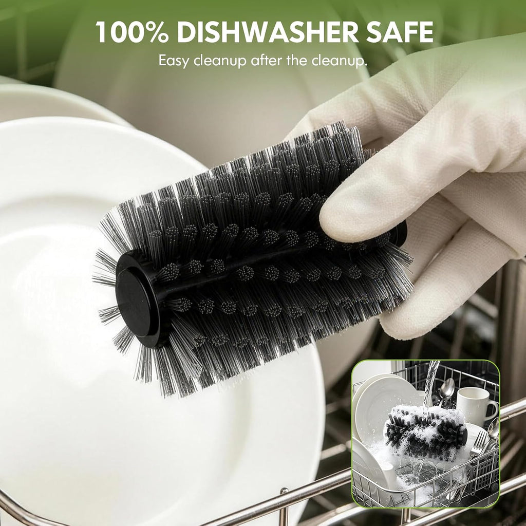 Electric Grill Brush, 2 Pack Cordless BBQ Giddy Up Grill Cleaner | 400 RPM，12V Cordless，1500mAh Battery, 66mm Grill Grate Cleaner for Outdoor Barbecue, Patio, Camping, Backyard