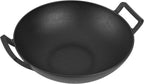 onlyfire Cast Iron Wok for Weber Gourmet BBQ System | Universal Nonstick Stir-Fry Pan, For Multiple Cooktops Including Induction, Gas Stove, Range Oven, Campfire