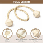 Hion Magnetic Curtain Tiebacks Beige 2pcs, Curtain Tiebacks Buckles Holdbacks Holders Hooks Clip for Home Bedroom Office Decorative Curtain