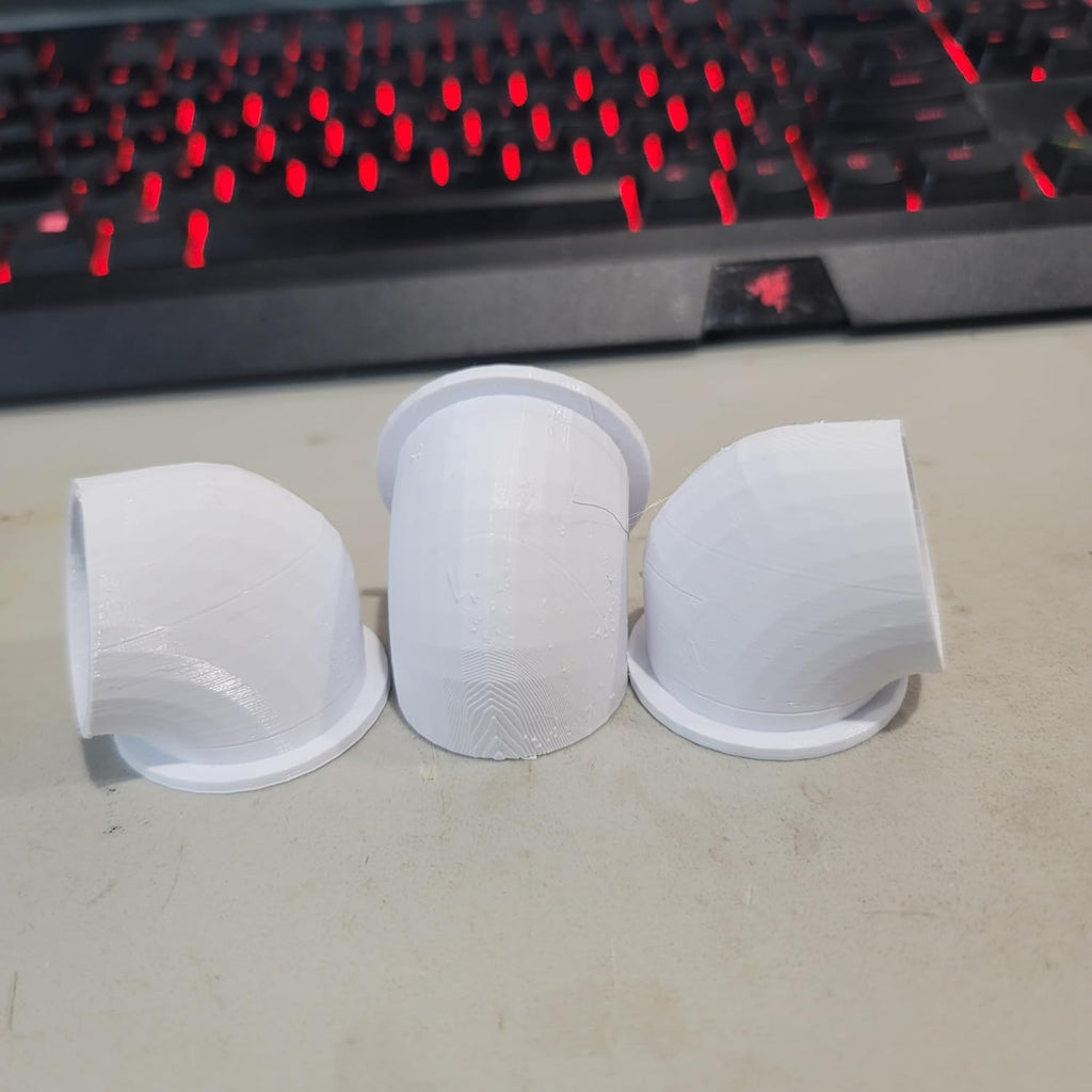 The Original Quail Feed Saver Port 1.5inch No Waste DIY Feed Ports for Coturnix Quail 3D Printed Made in USA 16ct White Color