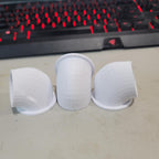 The Original Quail Feed Saver Port 1.5inch No Waste DIY Feed Ports for Coturnix Quail 3D Printed Made in USA 16ct White Color