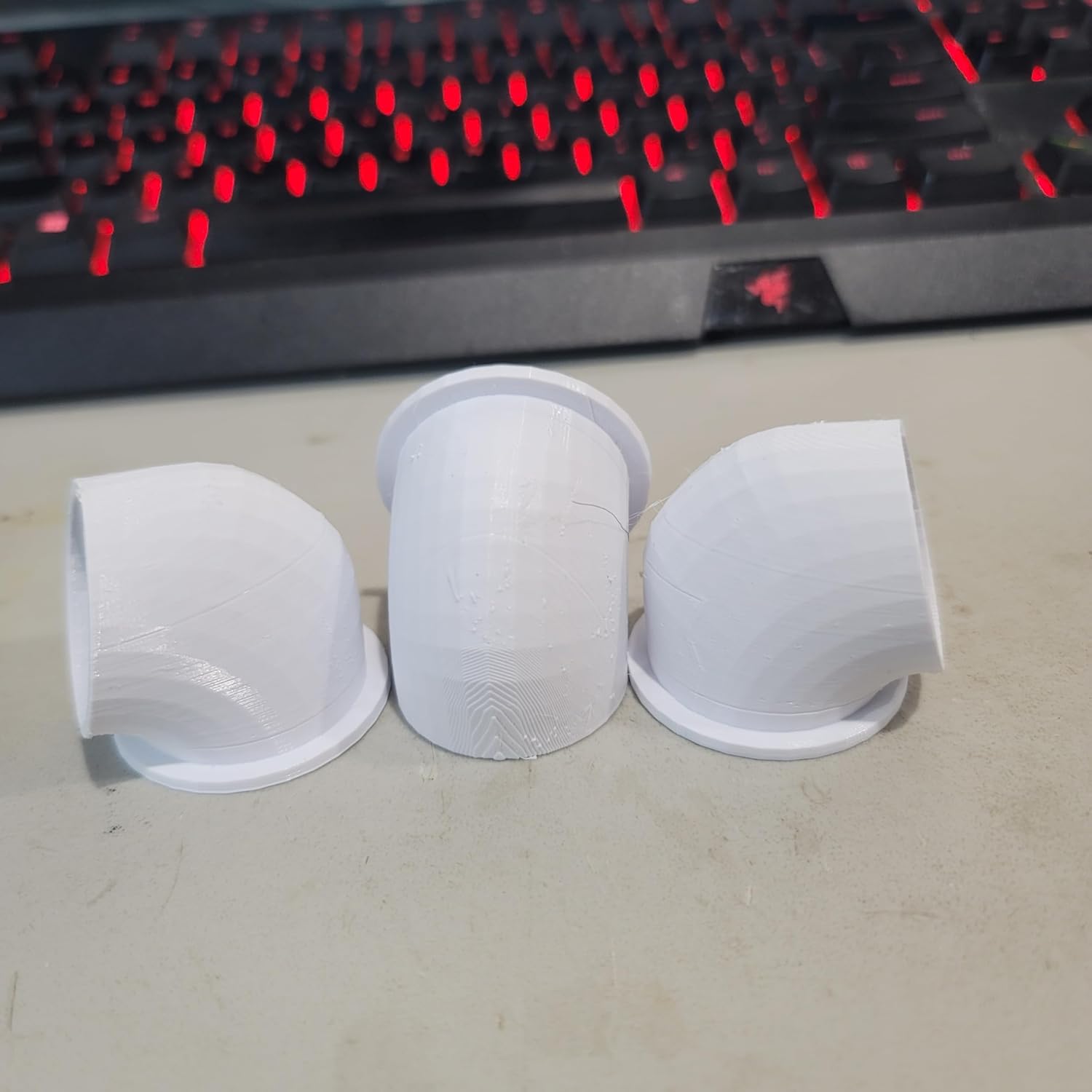The Original Quail Feed Saver Port 1.5inch No Waste DIY Feed Ports for Coturnix Quail 3D Printed Made in USA 16ct White Color