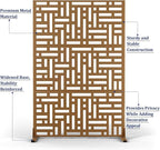 Outdoor Privacy Screen,72" H×47" W Metal Privacy Screen, Freestanding Privacy Fence Panels for Patio