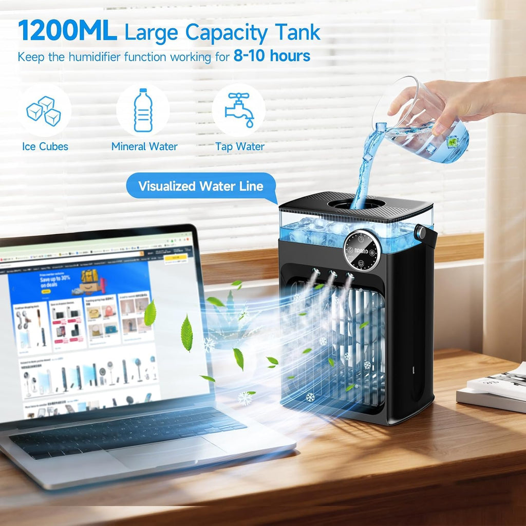 2026 new portable air conditioners, 4 in 1 shown in use