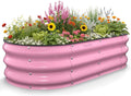 kesfitt raised garden bed, 4x2x1 ft galvanized steel, main product view