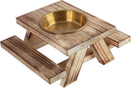 BalterFF Squirrel Feeder for Outside Picnic Table Yard Games Funny Peanuts in Shell for Squirrel Picnic Table House Bench Garden Decor Chipmunk Corn