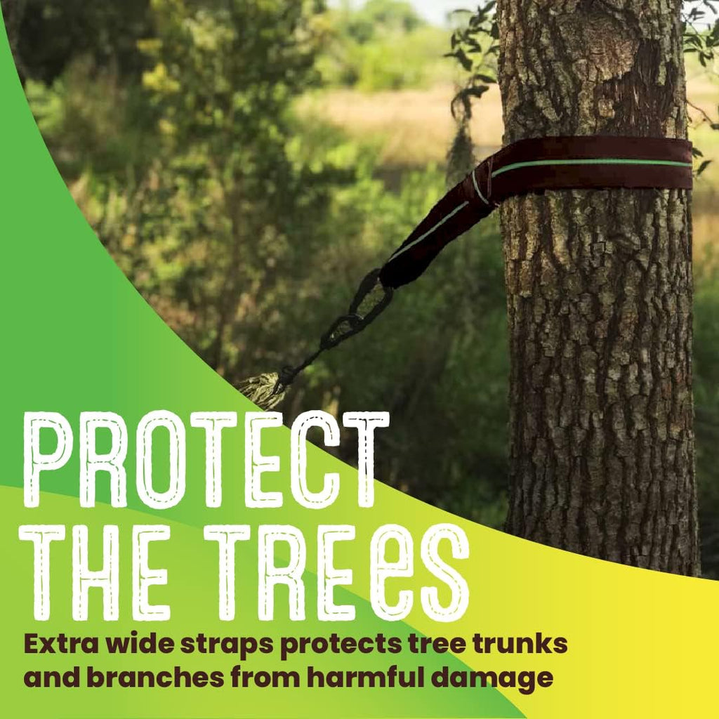 Swurfer Tree Swing Hammock Straps –Hanging Kit for Hammock, Tree Swings, Durable, Weatherproof, Rust Free, Secure Lock Snap Carabiners Included, Weight Limit 2200 lbs Per Strap (5 Feet - 2 Straps)