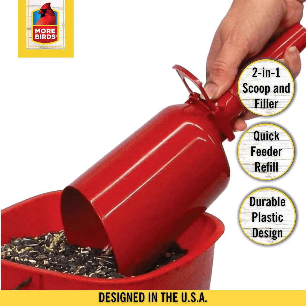 More Birds Seed Scoop, 4.25" L X 3.88" W X 12" H