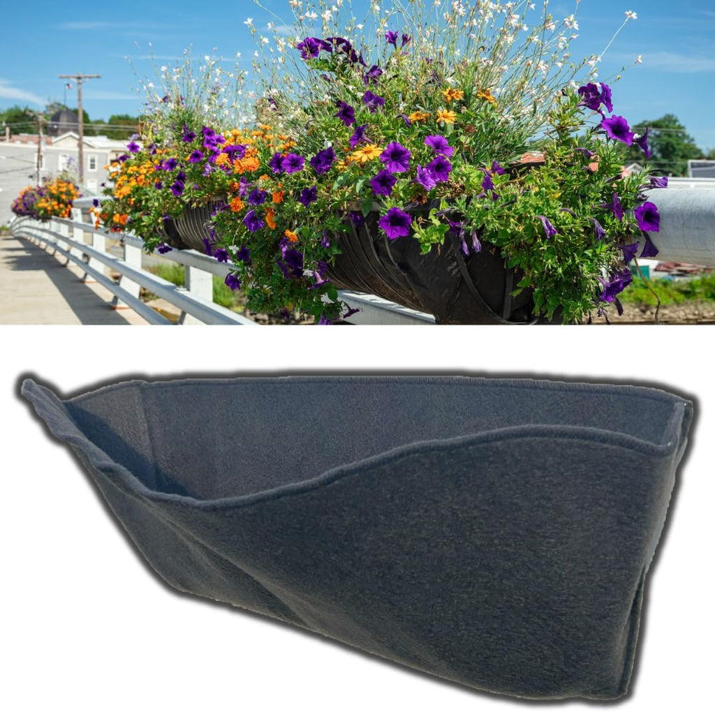 36 Inch Fabric Trough Coco Liner Replacement for Window Basket Flower Planter - 36" EZ Swap Coconut Liner Alternative. Use 3+ Seasons - Made in the USA