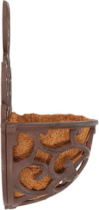 Esschert Design USA BPH51 Half Round Cast Iron Wall Planter