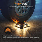 agptek aluminum multi-colors in 1 solar driveway lights, package contents