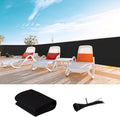 LOVE STORY Custom Size 3'x25' Black Balcony Privacy Screen,UV Block Privacy Fence Screen,90% Shield for Outdoor Pool Garden Apartment Railing