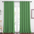 NICETOWN Blackout Curtains 84 Inch Length, Thermal Insulated Curtains for Bedroom Grommet Energy Saving Room Darkening Drapes for Living Room Window, 1 Panel, Froest Green, 66" W x 102" L