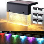 denicmic solar deck lights outdoor waterproof 6 pack, main product view