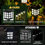 GIGALUMI Solar Outdoor Lights，6 Pack LED Solar Lights Outdoor Waterproof, Solar Walkway Lights Maintain 10 Hours of Lighting for Your Garden, Landscape, Path, Yard, Patio, Driveway