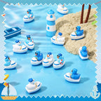 30 Pcs Sailor Cruise Ducks, Mini Sailor Cruise Resin Ducks Bulk | Fun Printed Toy Figures for Birthday Party Favors, Themed Decor, Kids Gift Collection (Cruise Duck)
