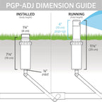 Hunter PGP Ultra Rotor Sprinkler Heads - 5 Pack - Includes Adjustment Tool