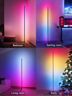 tyute corner floor lamp, rgb led corner lamp, package contents