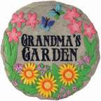 Spoontiques - Garden Décor - Grandma’s Garden Stepping Stone - Decorative Stone for Garden