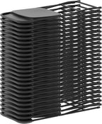 Flash Furniture Hercules Series Plastic Folding Chairs for Parties and Weddings, Stackable Commercial Event Seats with 650-lb. Static Weight Capacity, Set of 2, Black