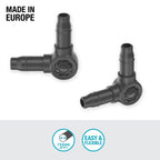 Gardena Micro-Drip-System L-Piece 4.6 mm (3/16 inch): Change Direction of Supply Pipes and Irrigation Lines by 90 Degrees, Kink-Free Installation, Easy & Flexible Connection Technology (13212-20)