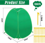 pop up winter plant covers, 22x22x23" freeze protection shown in use