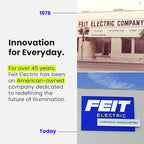 Feit Electric BR30 LED Light Bulbs, 100W Equivalent, Dimmable, E26 Standard Base, 80 CRI, 1400 Lumens, 2700K Soft White, 120V, 10 Years Lifetime, Damp Rated, 6 Pack, 100BR30DM82710KLED/6