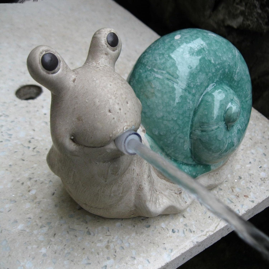 Spitters for Small Ponds, Animal Pond Sprinkler, with Water Pump, Outdoor Water Feature Statue, Yard Garden Decoration for Ponds