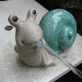 Spitters for Small Ponds, Animal Pond Sprinkler, with Water Pump, Outdoor Water Feature Statue, Yard Garden Decoration for Ponds