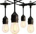 banord 50ft outdoor string lights, s14 waterproof patio, main product view