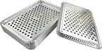 Pactogo 16" x 11" Aluminum Foil BBQ Gourmet Grill Topper Pan (Pack of 12)