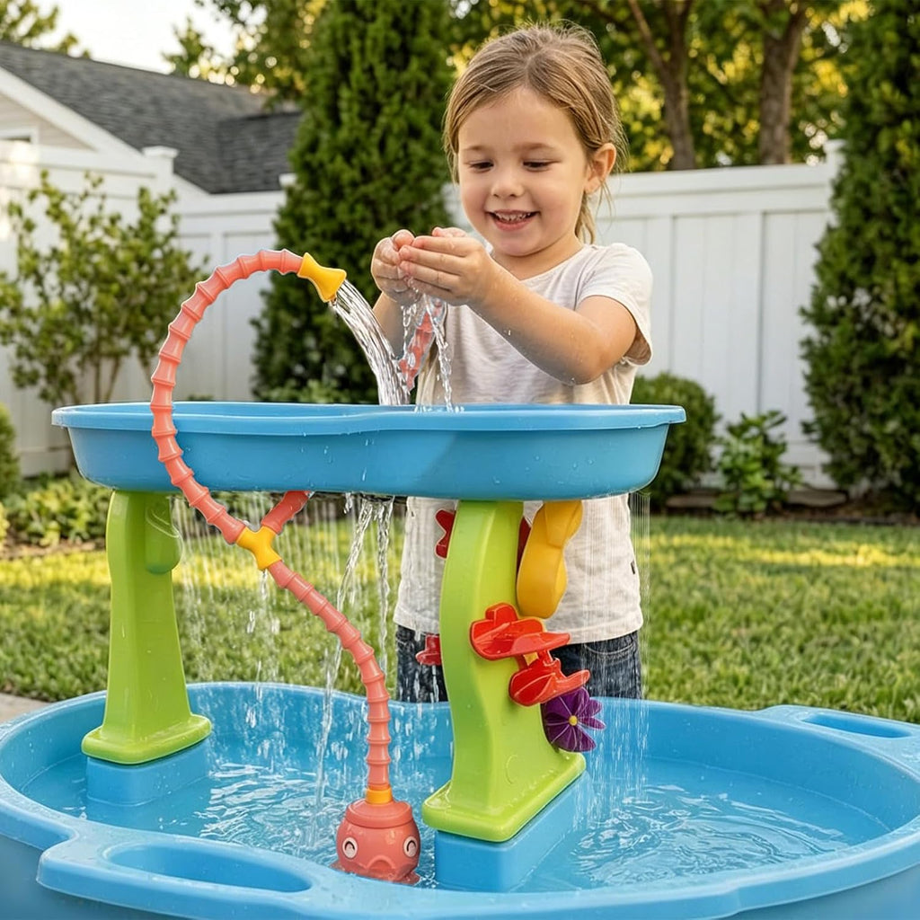 Rechargeable Water Table Pump with Huge Water Output,Water Flow Rate up to 8L/min (2.11 GPM),Kids Sand Water Play Pump,Octopus-Shaped Design,Suitable for Most Water Table on the Market