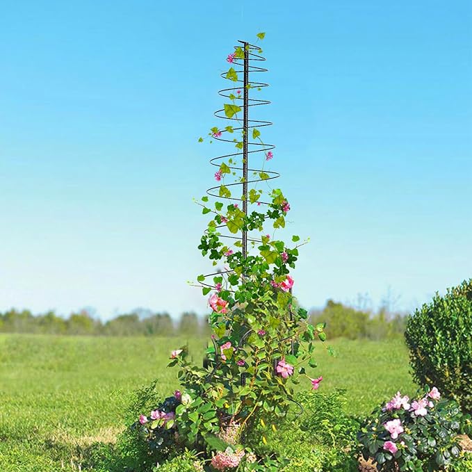 Trellis for Climbing Plants Outdoor, 73inch Tall Plants Trellis Support Metal Garden Trellis for Vegetables Flowers Plants Vine Support