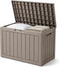 outdoor storage box, 50 gallon waterproof deck box, main product view