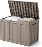 outdoor storage box, 50 gallon waterproof deck box, main product view